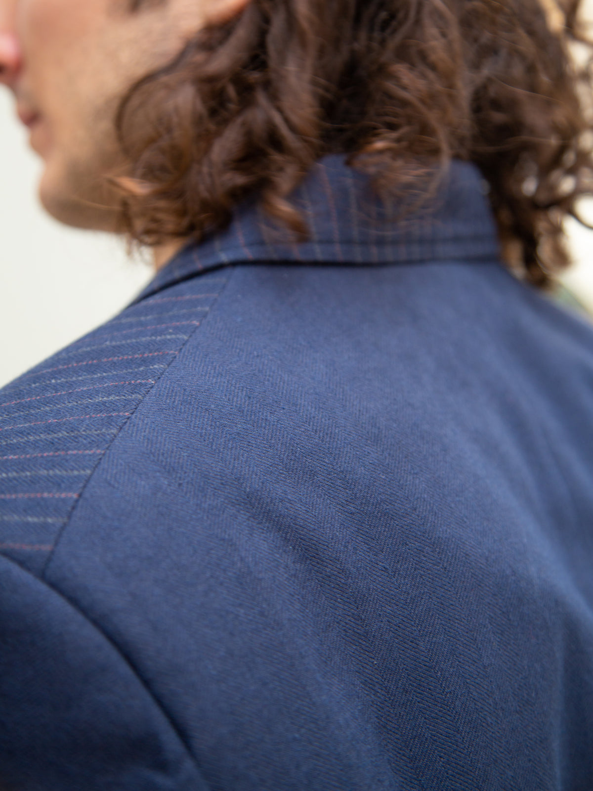 Hansen Anker / Four Button Classic Blazer - Blue Pin