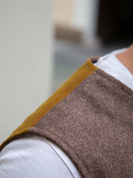 Fleurs de Bagne The "BORSALINO" Vest / Herringbone - Sand