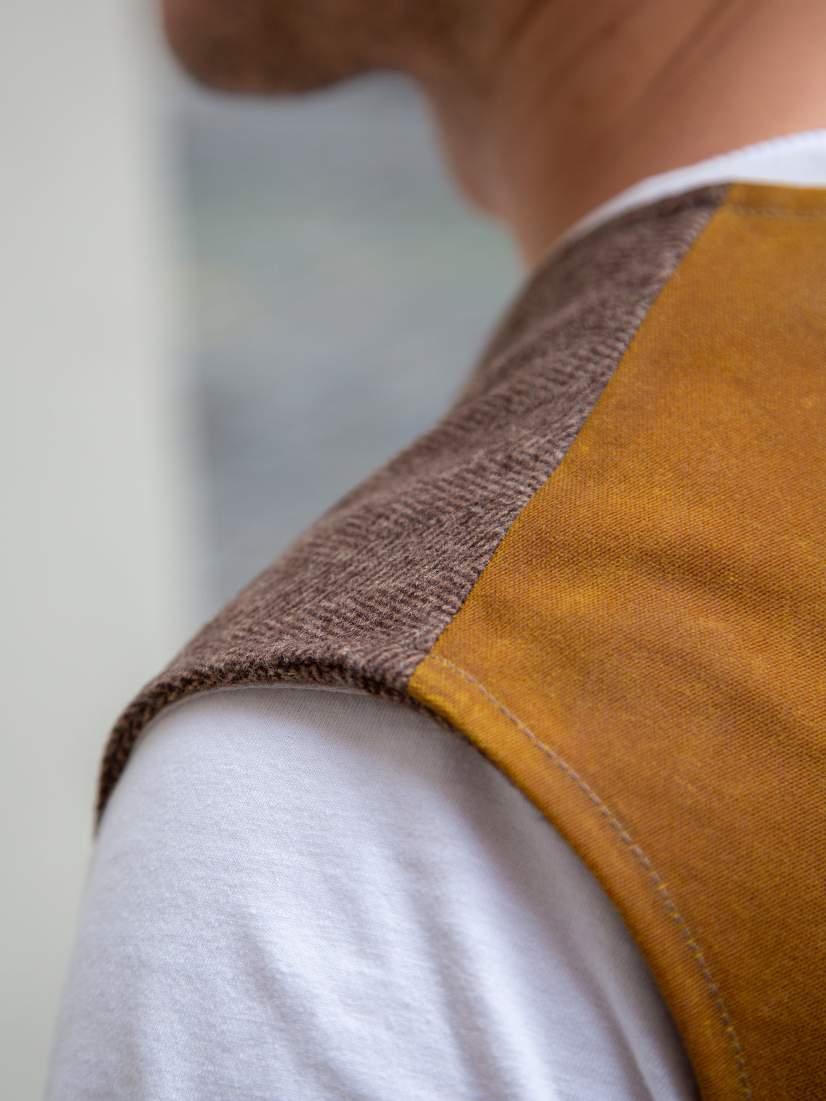 Fleurs de Bagne The "BORSALINO" Vest / Herringbone - Sand