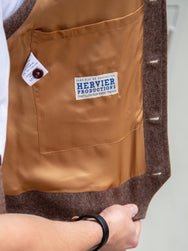 Fleurs de Bagne The "BORSALINO" Vest / Herringbone - Sand