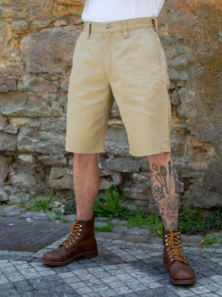 Iron Heart IH-725-KHA 11oz West Point Shorts - Khaki