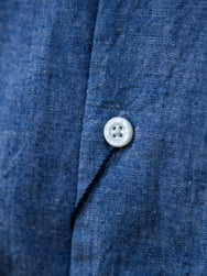Japan Blue J350323 5oz Cote D'Ivoire Cotton Selvedge Buono Chambray Shirt - Dark Indigo