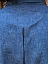Japan Blue J350323 5oz Cote D'Ivoire Cotton Selvedge Buono Chambray Shirt - Dark Indigo