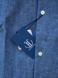 Japan Blue J350323 5oz Cote D'Ivoire Cotton Selvedge Buono Chambray Shirt - Dark Indigo