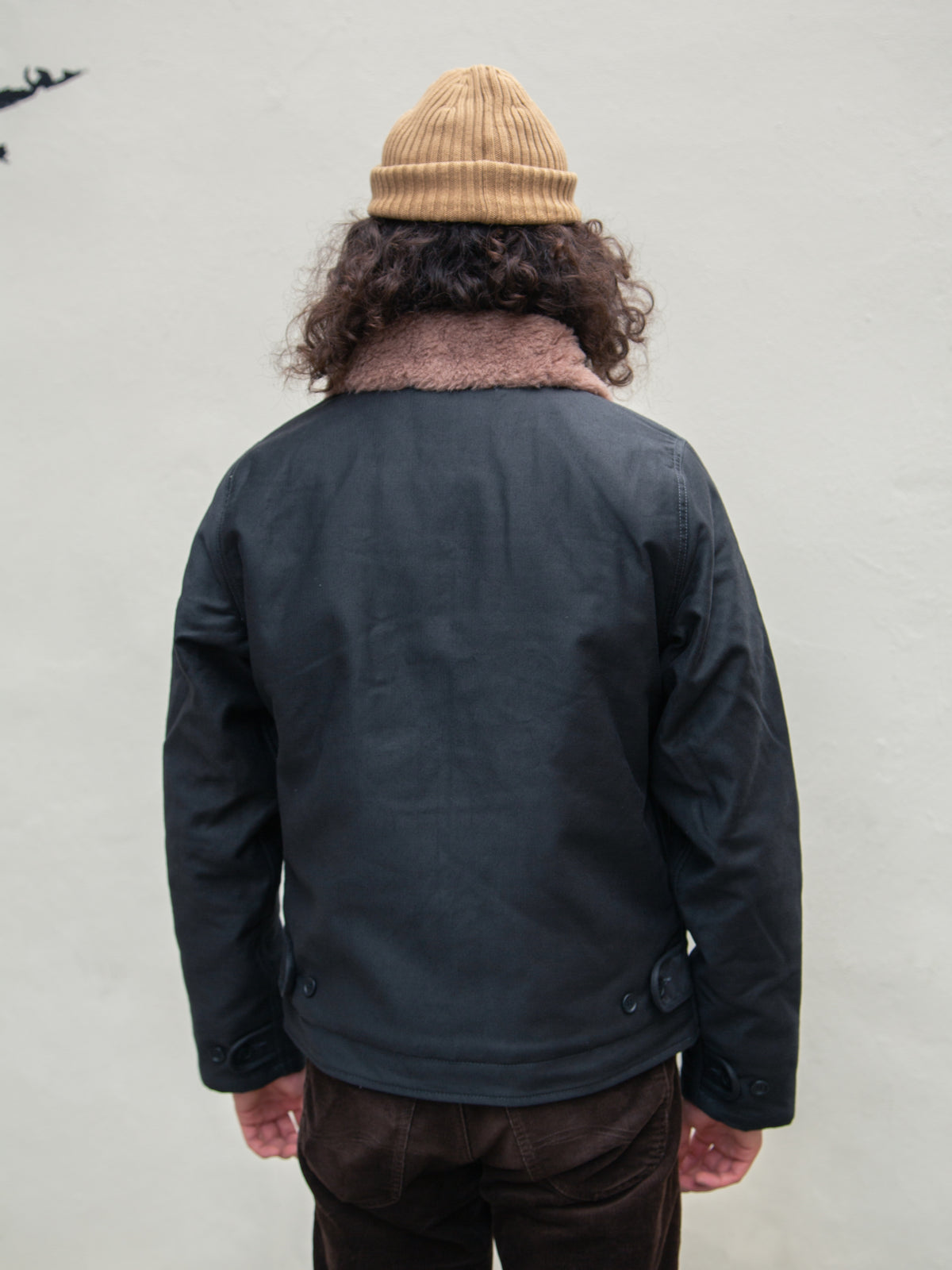 Iron Heart IHM-35-BLK N1 Deck Jacket / Whipcord - Black