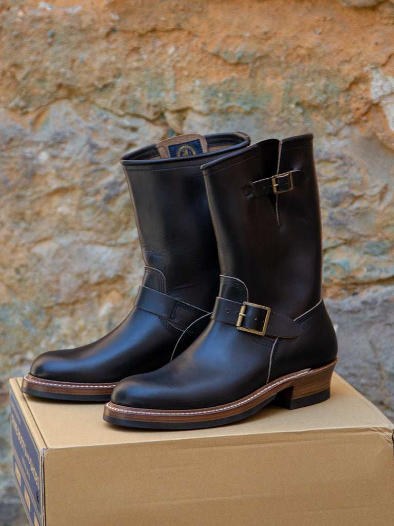 John Lofgren Engineer Boots Horween Chromexcel Black