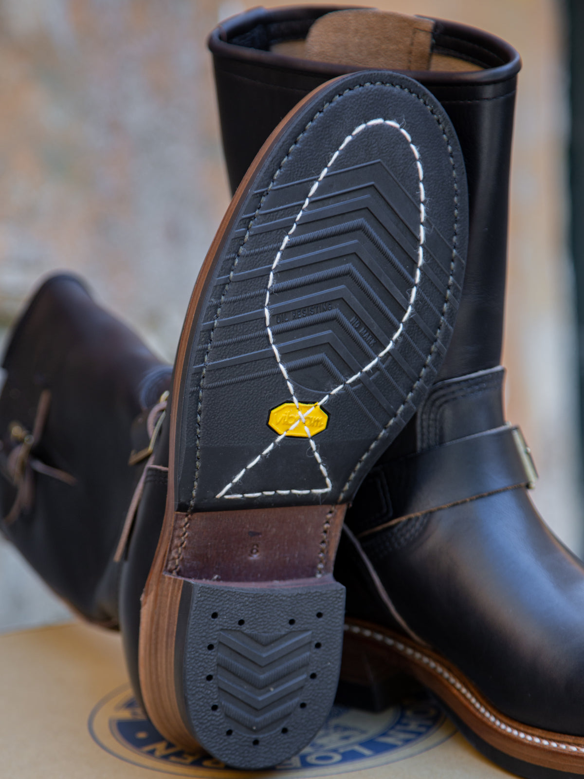 John Lofgren Engineer Boots - Horween Chromexcel Black