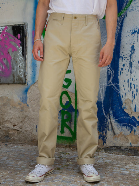 Joe McCoy's MP19010 Blue Seal Chino Trousers - Beige