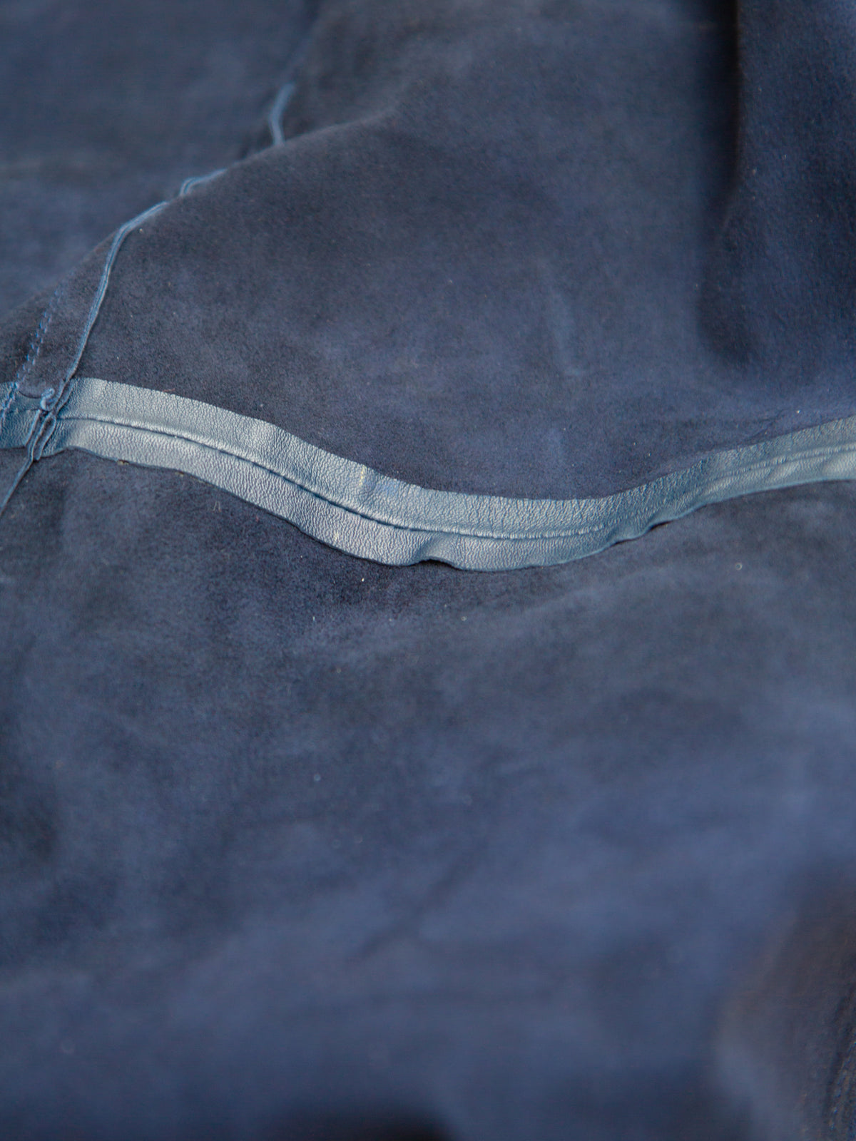 Indigofera Hawley Leather Shirt - Navy