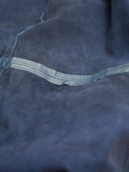 Indigofera Hawley Leather Shirt - Navy