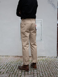 Iron Heart IH-730-KHA 12oz Heavy Cotton Regular Fit Chinos - Khaki