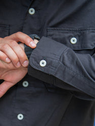 Iron Heart IHSH-324-BLK 4oz Mechanic Work Shirt - Black