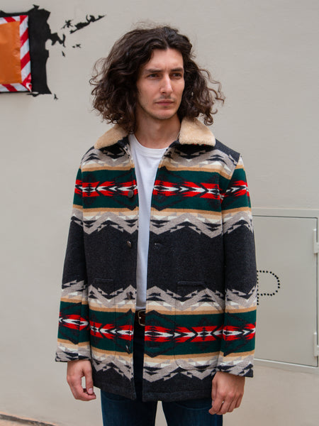 Pendleton Brownsville Coat / Tecopa Hills - Black