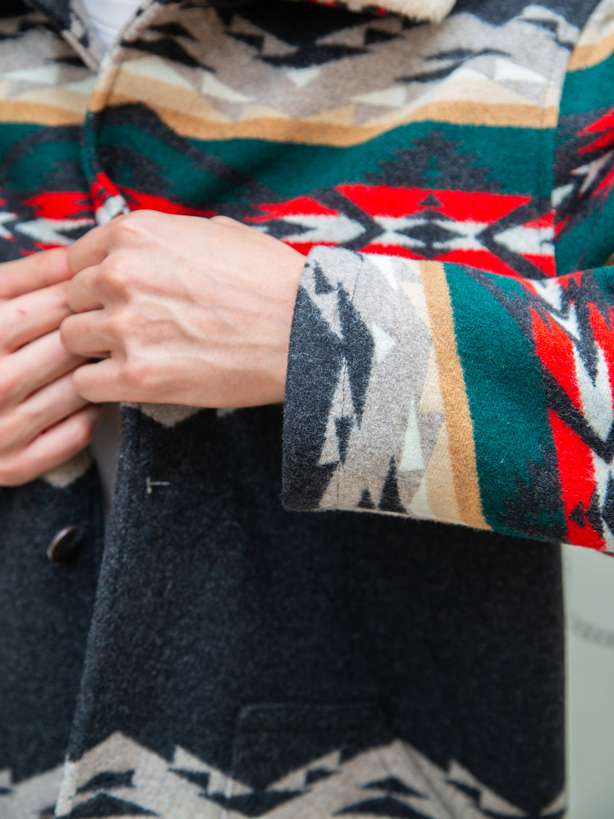 Pendleton Brownsville Coat / Tecopa Hills - Black