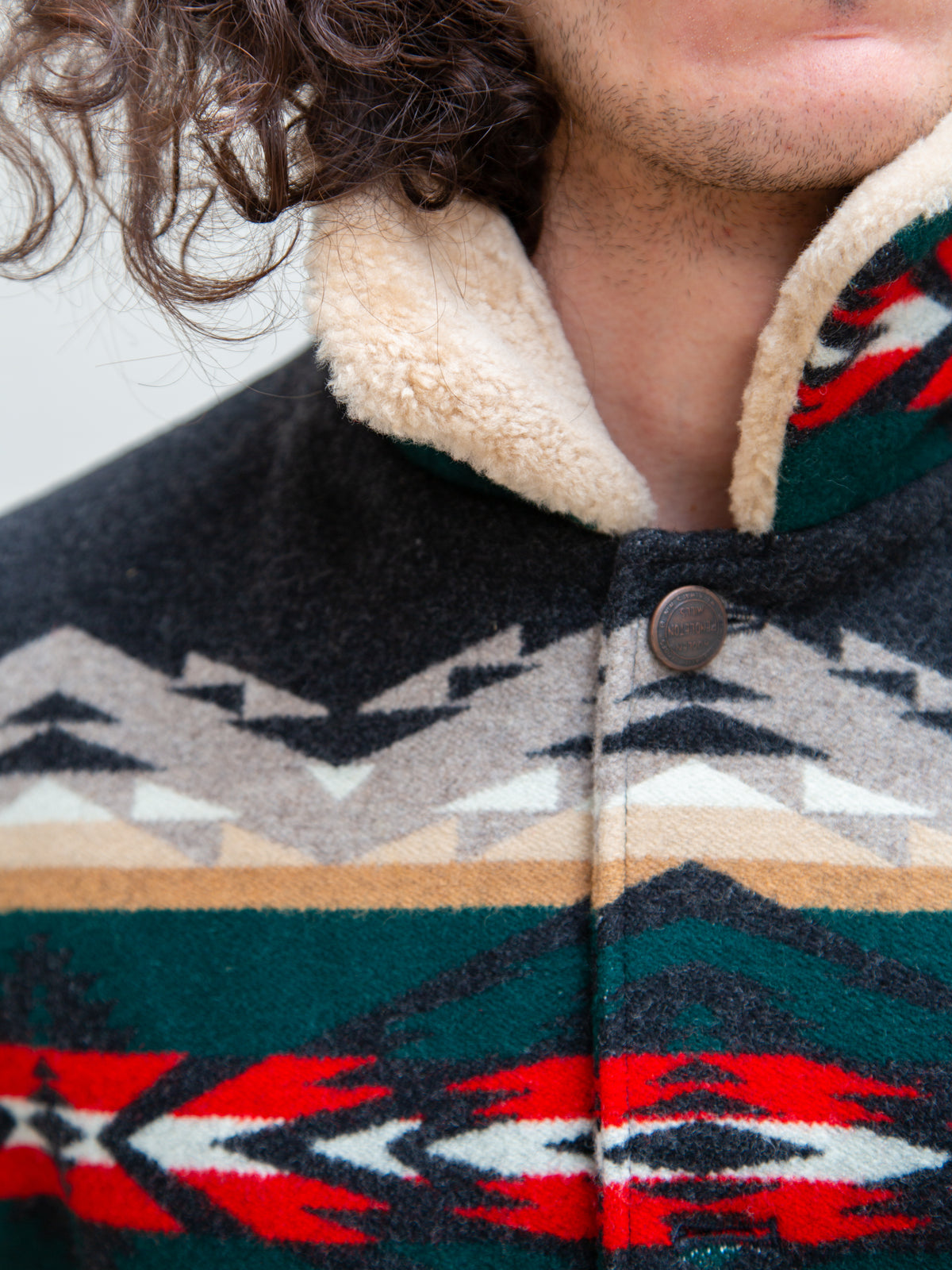 Pendleton Brownsville Coat / Tecopa Hills - Black
