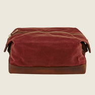 Red Wing Travelers Dopp Kit Leather/Waxed Canvas - Red