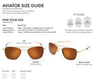 Randolph Aviator - 23K Gold / SkyTec™ Glass Polarized - American Tan