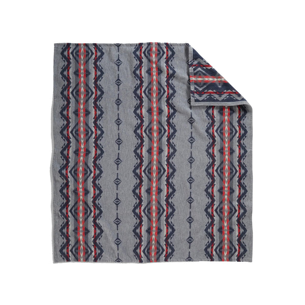 Pendleton Cotton Throw Gift Pack Set of 2 - Tecopa Hills / Grey