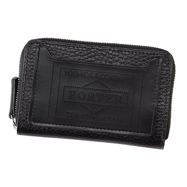 Porter - Yoshida & Co. Glaze Zip Coin Case - Black (381-03048)