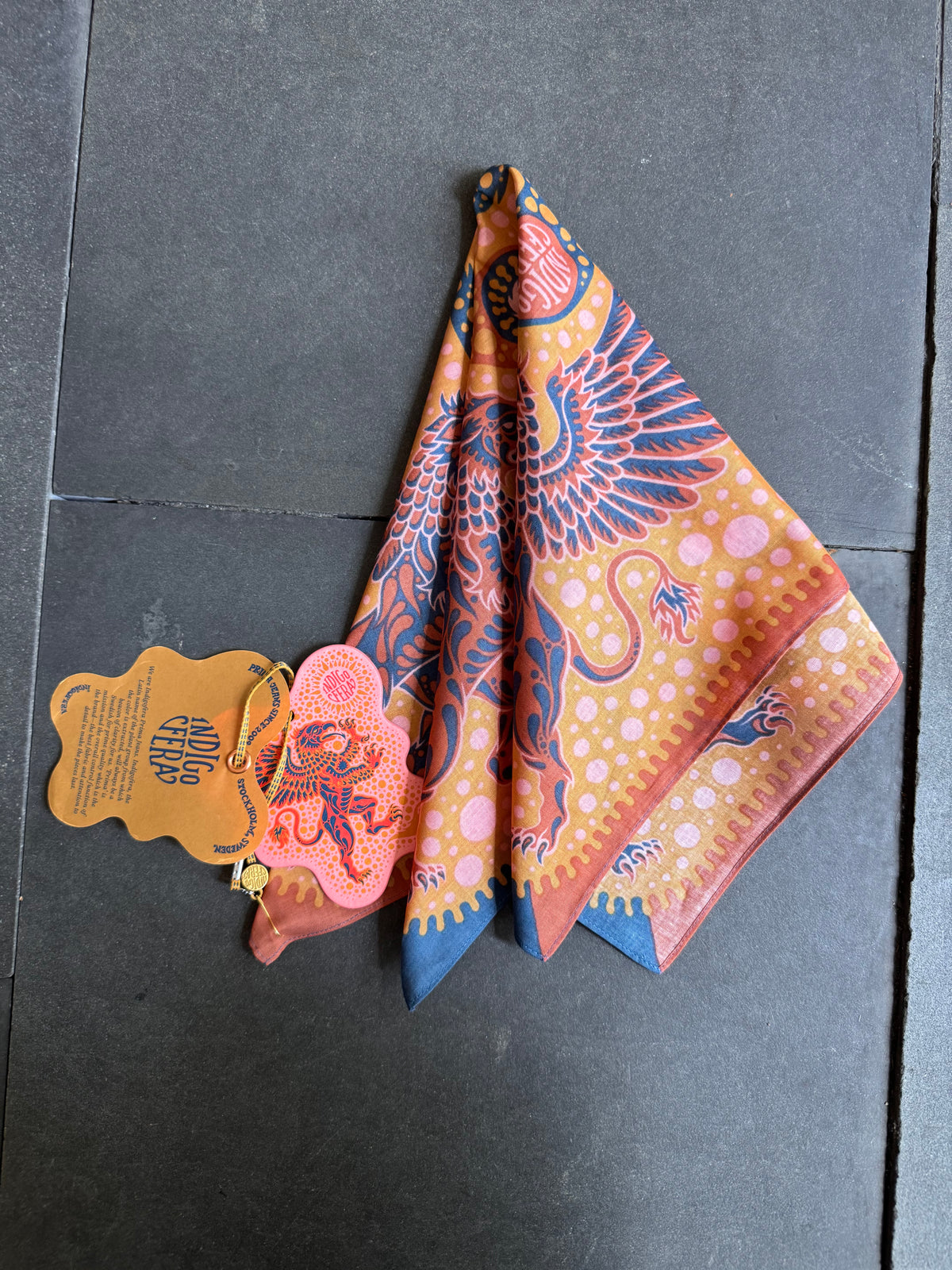 Indigofera Gryphon Bandana – Pink/Beige (205-2004-019)