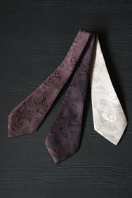 Black Sign Negroni Paisley Figures Neck Tie (BSSA-12608)