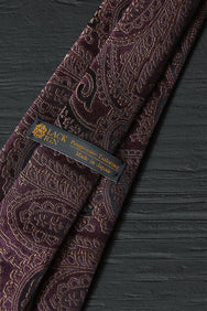 Black Sign Negroni Paisley Figures Neck Tie (BSSA-12608)