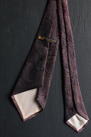 Black Sign Negroni Paisley Figures Neck Tie (BSSA-12608)