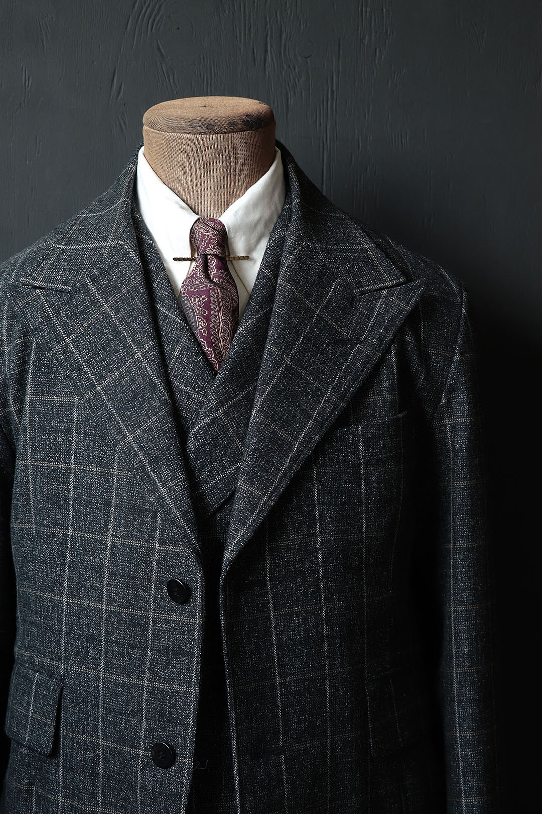 Black Sign Negroni Paisley Figures Neck Tie (BSSA-12608)