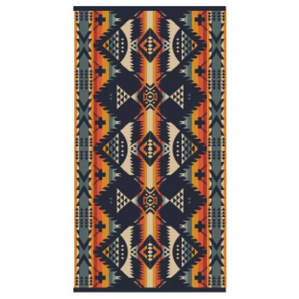 Pendleton Oversized Jacquard Spa Towel – Nehalem Navy XB233 57282