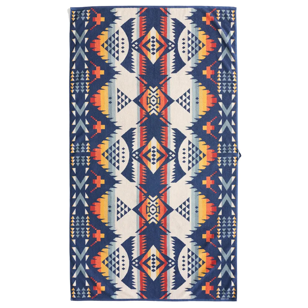 Pendleton Oversized Jacquard Spa Towel – Nehalem Navy XB233 57282