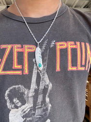 First Arrow’s Feather (L) with Turquoise – P-003R