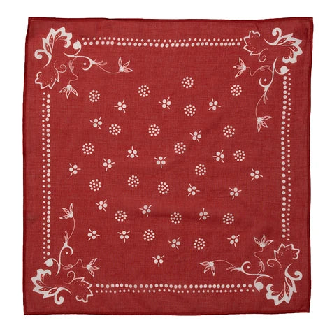 Nudie Jeans Ingrid Ornament Bandana (Red) (181114)