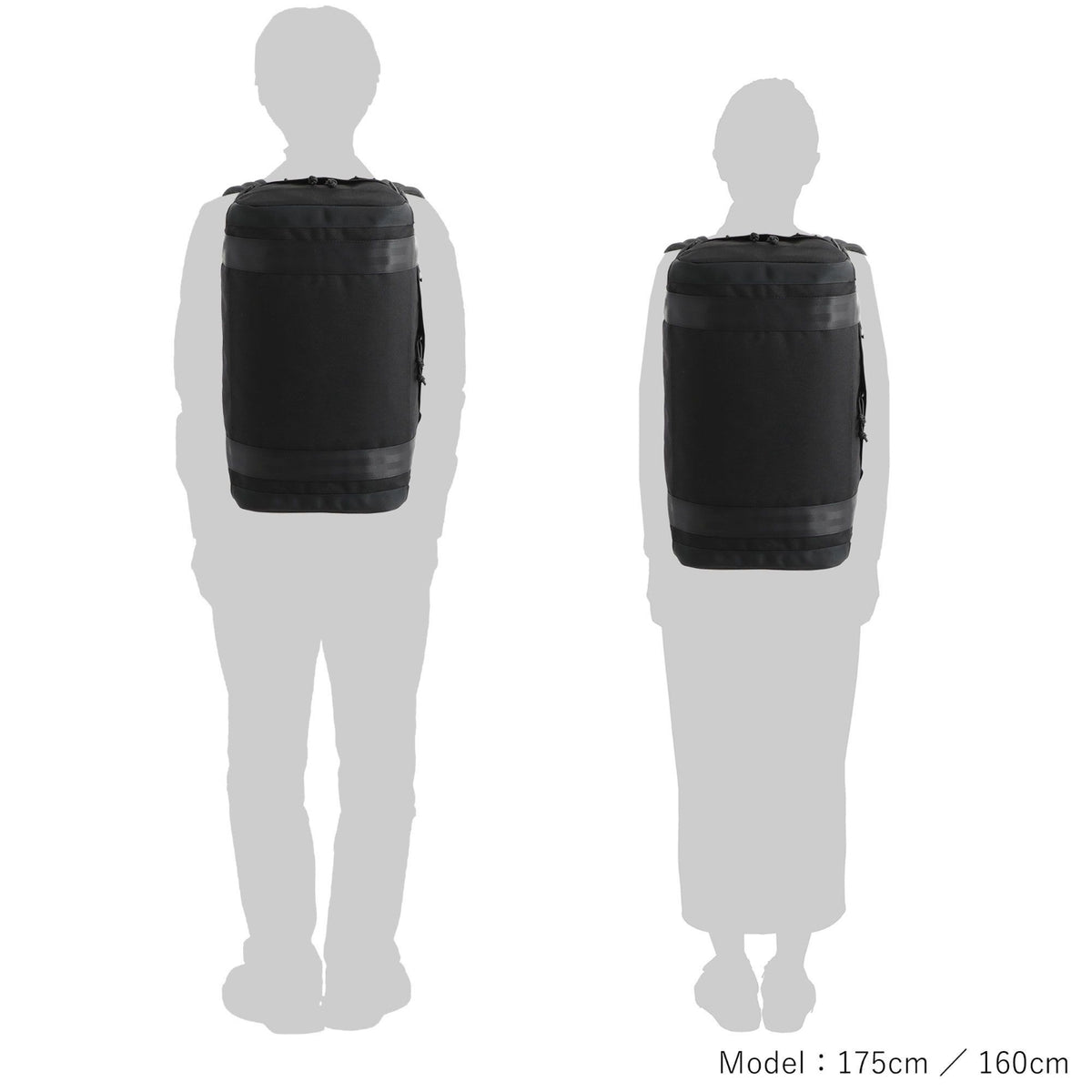 Porter Booth Pack 3Way Duffle Bag S – Black (853-07996-10)