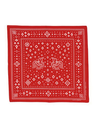 HANSEN Garments Hugin & Munin Screen Print Bandana – Red (160-52-8)