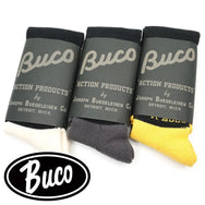 The Real McCoy's Buco Striped Action Socks – Black / White (BA23105)