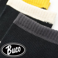 The Real McCoy's Buco Striped Action Socks – Black / White (BA23105)