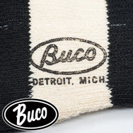 The Real McCoy's Buco Striped Action Socks – Black / White (BA23105)
