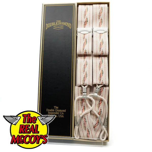 The Real McCOY's Double Diamond Spring Suspenders (MA24106)