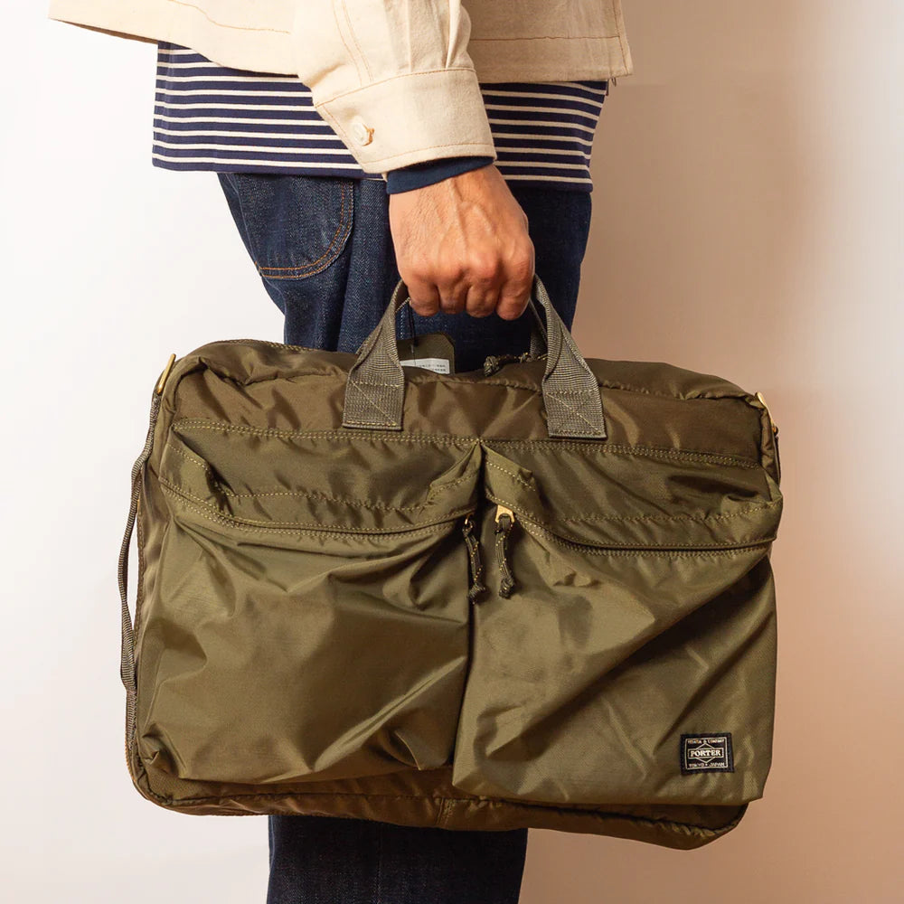 Porter Yoshida Co. Force 3Way Briefcase Olive Drab 855 07594 denimheads.cz
