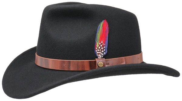 Stetson Oklahoma Wool Felt Western Hat – Black (2798101)