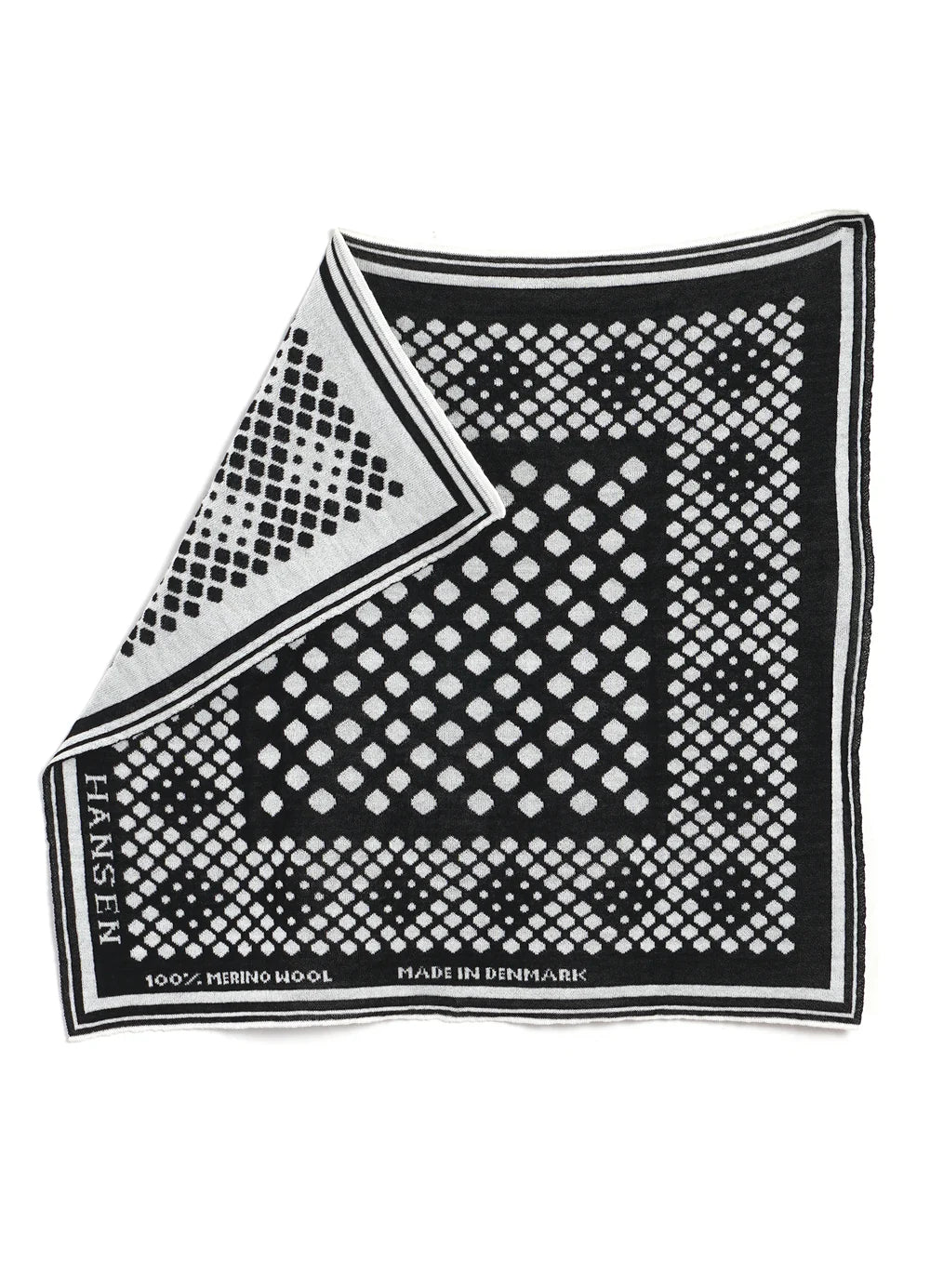 HANSEN Garments Bandana One – Off-White / Black (30-01-1)