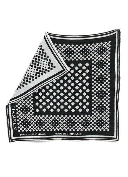 HANSEN Garments Bandana One – Off-White / Black (30-01-1)