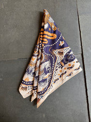 Indigofera Tarot XIII Bandana – Off-White/Blue (1973-232-02)