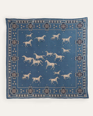 Pendleton Herd of Horses Silk Scarf – Navy (GS293-41205)