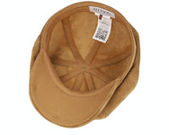 Stetson Hatteras Calf Leather Flat Cap Brown (6847305)