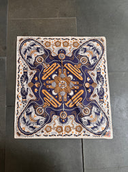 Indigofera Tarot XIII Bandana – Off-White/Blue (1973-232-02)