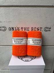 GLADHAND Family Crest – Imabari Towel 2-Pack – Orange × Orange