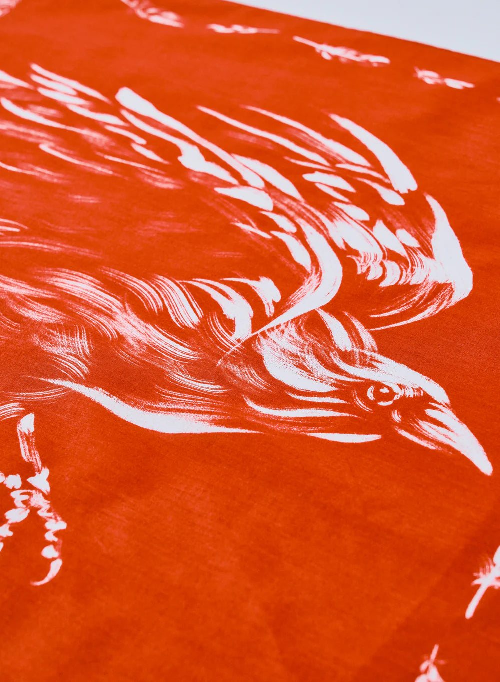 Samurai Jeans "Yatagarasu" Selvedge Bandana (Red)