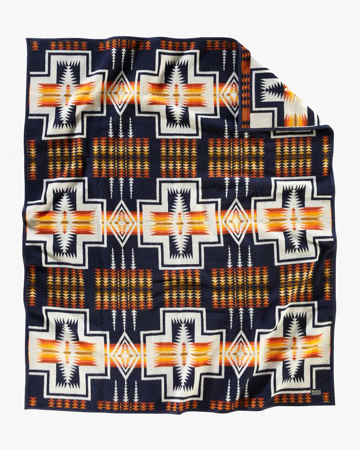 Pendleton Jacquard Napped Robe Harding Navy – ZD421 53949