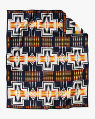 Pendleton Jacquard Napped Robe Harding Navy – ZD421 53949